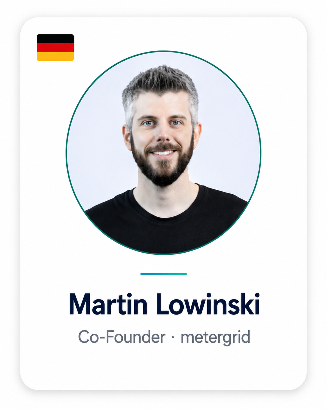 Martin Lowinski — Co-Founder, metergrid