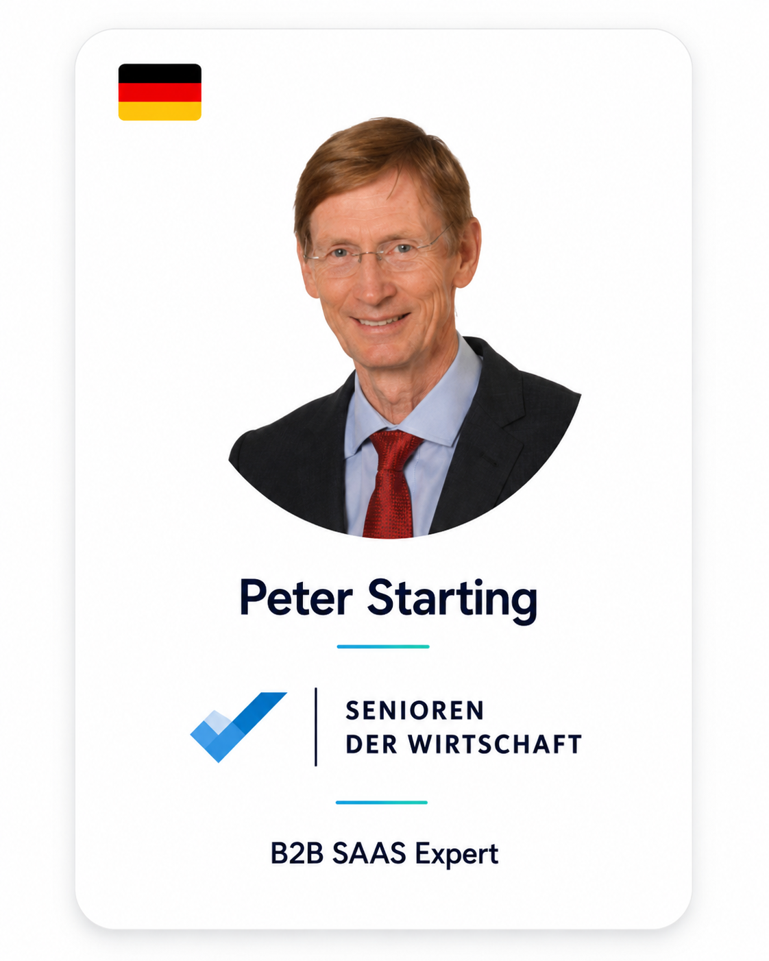 Peter Starting — Senioren der Wirtschaft, B2B SaaS Expert